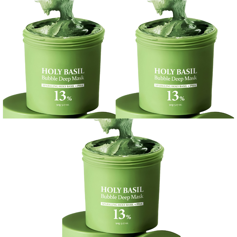 DetoxiGlow™ Heiliges-Basilikum-Blasenmaske