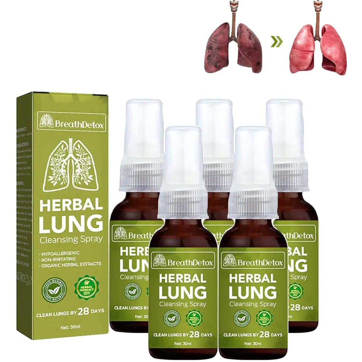 BreathEase™ Lungen Detox-Spray